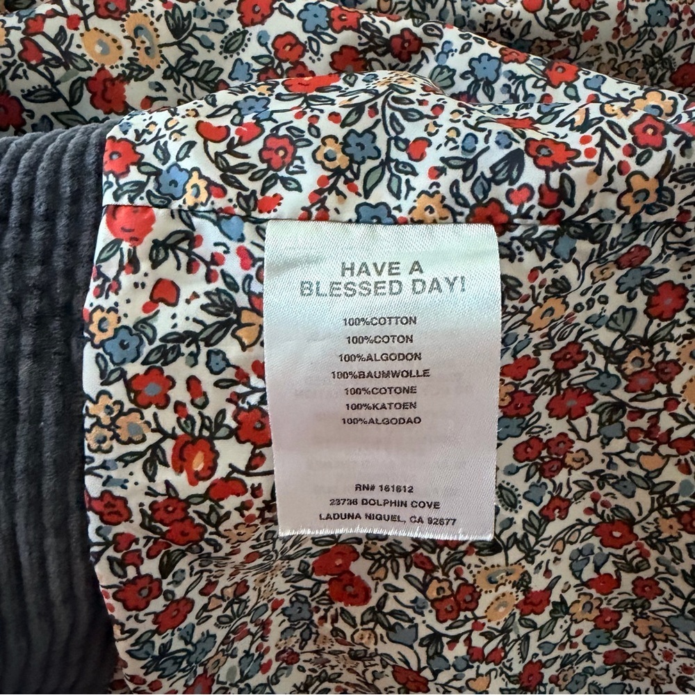 Men's Gray and Mustard Corduroy Zip-Front Shirt Jacket - Picture 13 of 16
